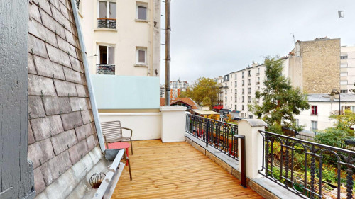 Charming single ensuite bedroom in Porte de Clignancourt - Gallery - 9