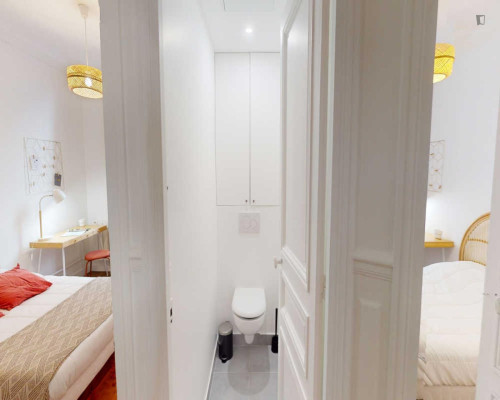 Bright double bedroom in the Quinze-Vingts district - Gallery - 5