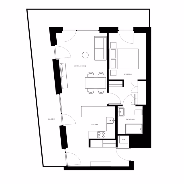 1 Bedroom Extra Large - 5