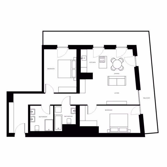 2 Bedroom Extra Large - 5