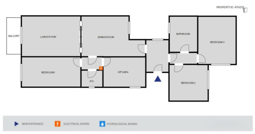 Inviting 3-bedroom flat near the Alba Graduate Business School