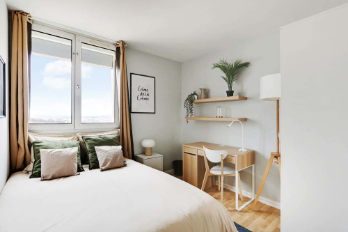 Modern 9 m² room in a co-living near Paris - KRB6