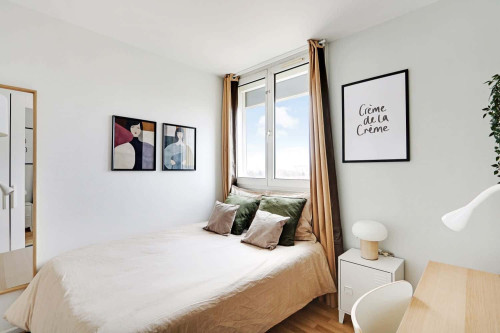 Modern 9 m² room in a co-living near Paris - KRB6