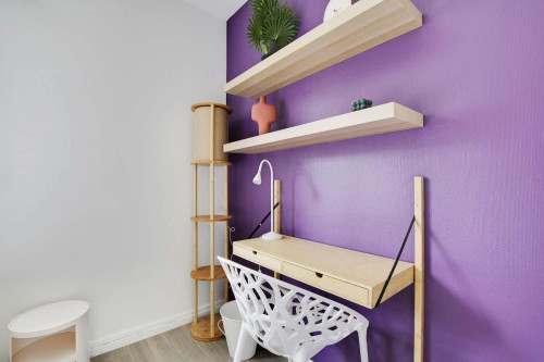 Purple 10 m² room in Kremlin-Bicêtre - KRB33 - Gallery - 5