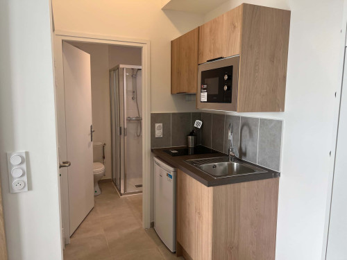 Bedroom with private bathroom in a 5-bedroom apartment - Room 1 (Apartment 4M)