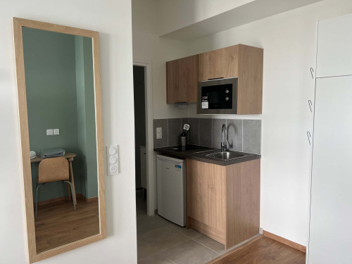 Bedroom with private bathroom in a 5-bedroom apartment - Room 1 (Apartment 4M)