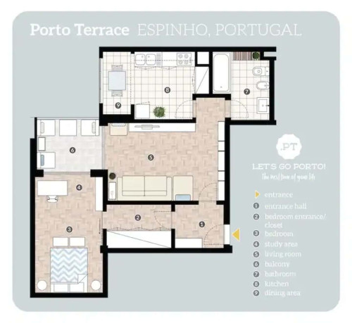 PORTO TERRACE 70m2 Apartment with lovely Balcony - Gallery - 72