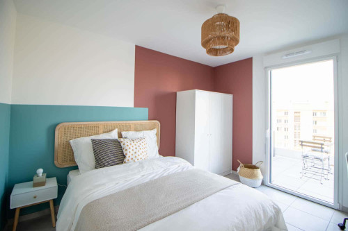 Cute 12 m² bedroom to rent in Villeurbanne