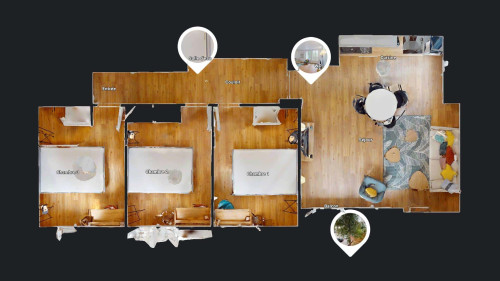 Room in Rue Docteur Calmette, Grenoble for 67 m² with 4 bedrooms - Gallery - 21
