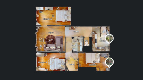 Apartment in Rue Vaillant Couturier, Saint-Étienne for 76 m² with 3 bedrooms