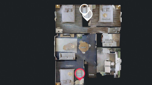 Room in Boulevard Stanislas Girardin, Le Petit-Quevilly for 65 m² with 3 bedrooms