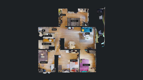 Room in Rue Ernest Renan, Vénissieux for 80 m² with 4 bedrooms - Gallery - 8