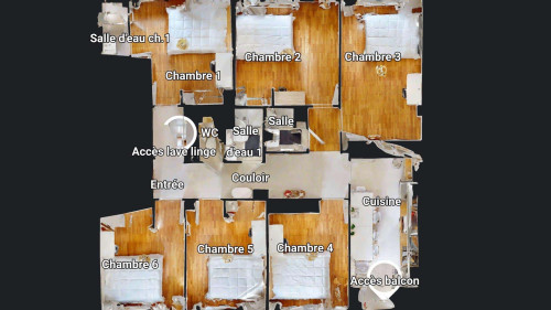 Room in Rue Paul Verlaine, Villeurbanne for 107 m² with 6 bedrooms