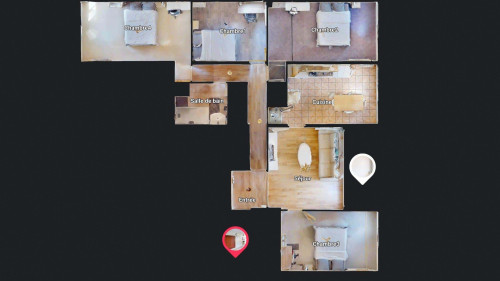 Room in Rue Georges Bernanos, Toulouse for 63 m² with 3 bedrooms