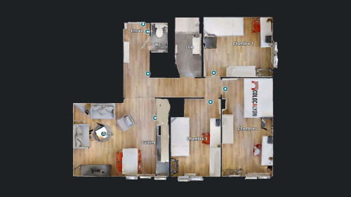 Room in Rue Saint-Agnan, Lyon for 72 m² with 4 bedrooms
