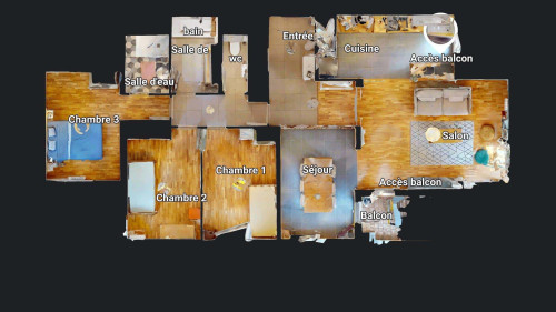 Apartment in Rue Louis Jasseron, Lyon for 104 m² with 3 bedrooms