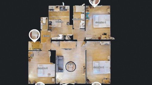 Room in Boulevard Docteur Charles Barnier, Toulon for 69 m² with 3 bedrooms