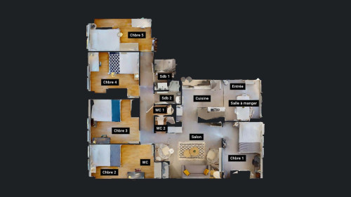 Room in Rue de Saint Cyr, Lyon for 85 m² with 6 bedrooms - Gallery - 11