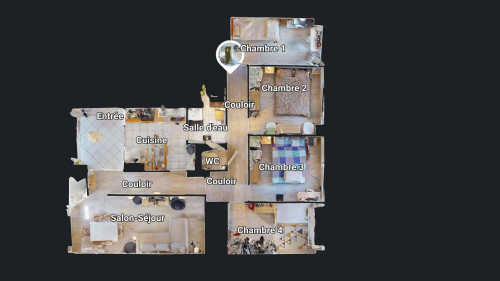 Room in Rue de Saint Cyr, Lyon for 75 m² with 4 bedrooms
