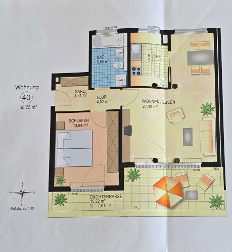 Mordern + Bright 65 m² Apartment | Huge Rooftop Terrace | WiFi & Parking Included | Close to U bahn + Mall + Park - Gallery - 15