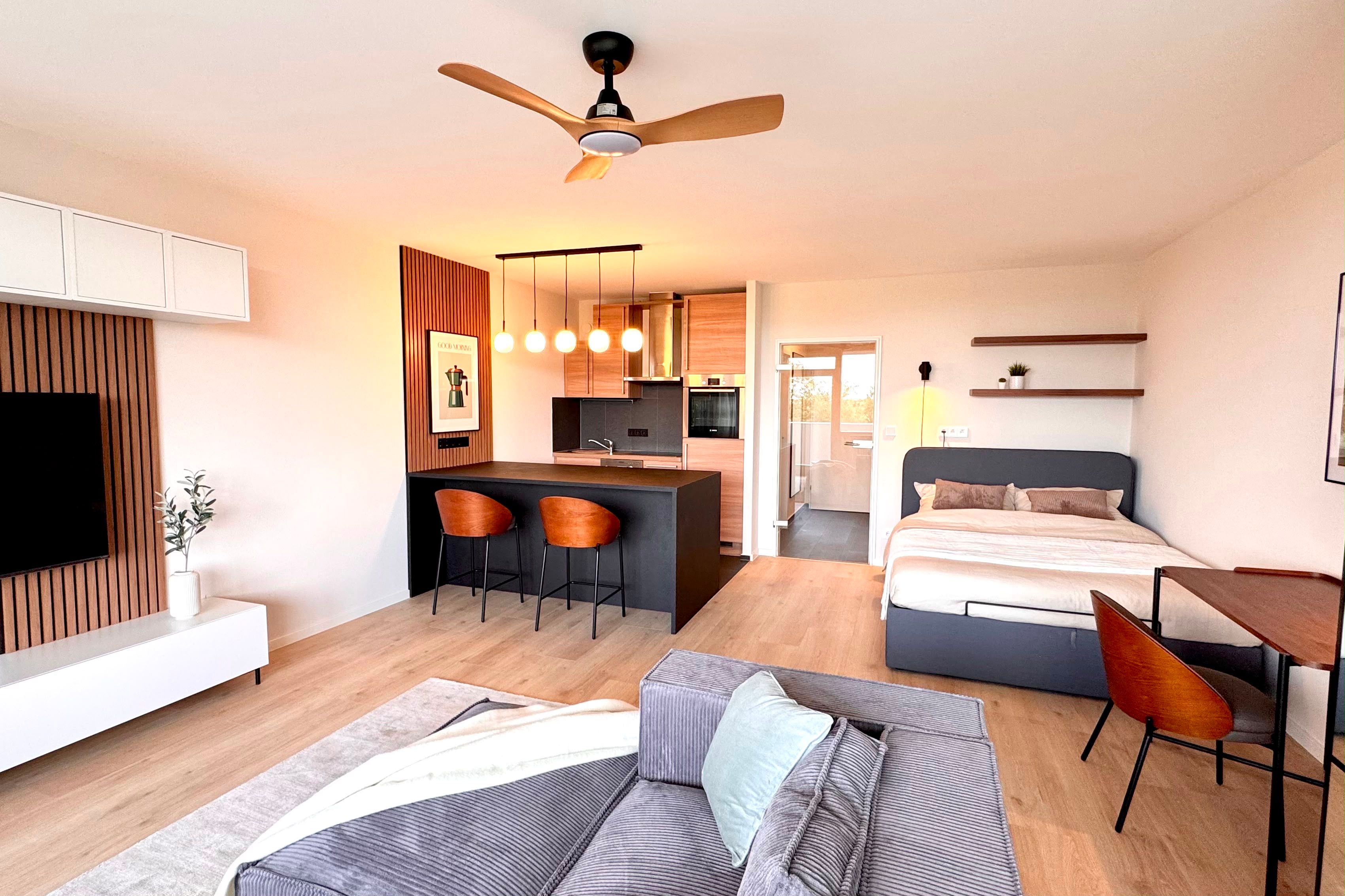 Move In With Just Your Suitcases…Fully Furnished Studio, Incl. Kitchen, Furniture, Electricity, Inte - 13