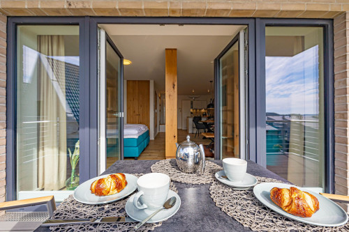 Beautiful Loft in Schleswig with Balcony directly on the Water