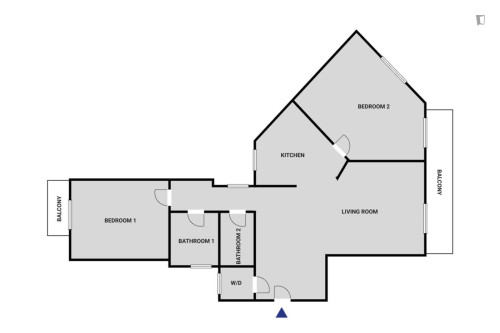 Inviting 2-bedroom flat near the University of Economics and Business