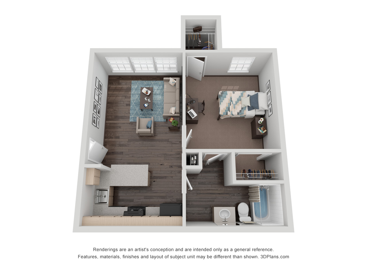  One Bedroom - One Bath  -  University Meadows, UMSL Housing  - Gallery -  2