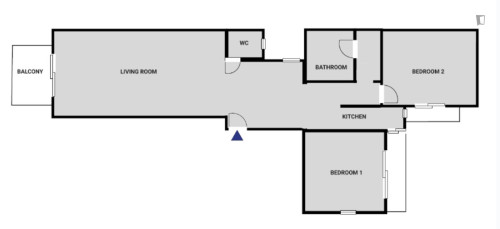 Bright 2-bedroom flat near the Megaro Moussikis subway station