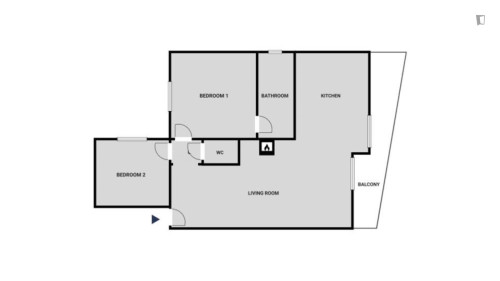 Bright 2-bedroom flat in Paleo Faliro