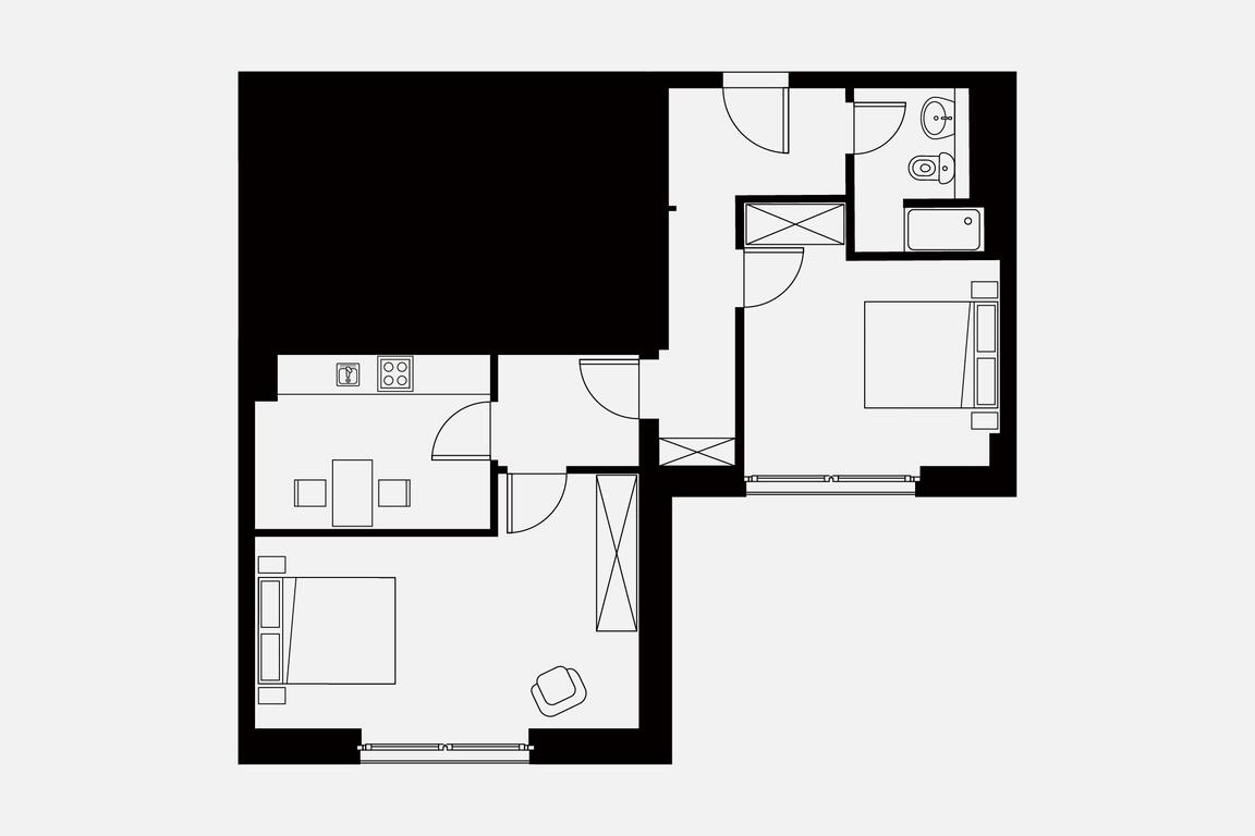 Two Bedroom - Sharing Possibility - 3