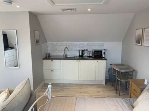 Large bedroom with private bathroom