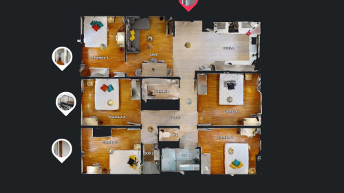 Room in Rue Delandine, Lyon for 98 m² with 6 bedrooms - Gallery - 7