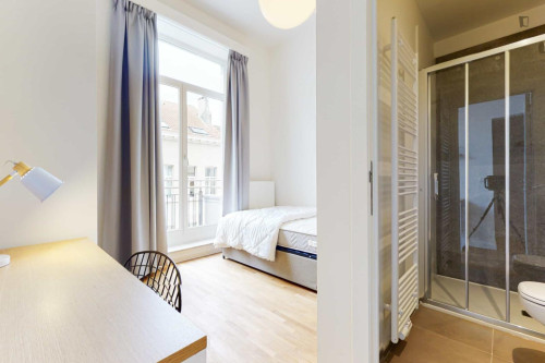 Very neat ensuite single bedroom near Schuman metro