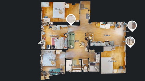 Room in Rue Charles Lory, Grenoble for 88 m² with 4 bedrooms