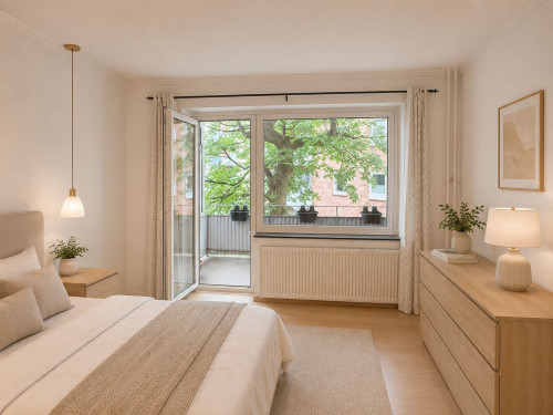 Fantastic apartment in Kiel with a balcony