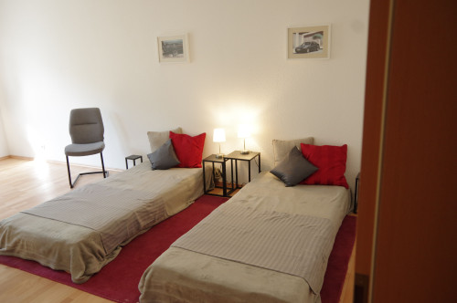Business Apartment between Frankfurt and Hanau – 5 minutes walk to the train station, approx. 30 minutes to Frankfurt Central Station, own parking space, terrace, home office, ideal for expats, project staff and families - Gallery - 32