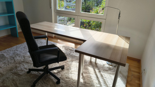Business Apartment between Frankfurt and Hanau – 5 minutes walk to the train station, approx. 30 minutes to Frankfurt Central Station, own parking space, terrace, home office, ideal for expats, project staff and families - Gallery - 16