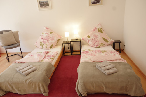 Business Apartment between Frankfurt and Hanau – 5 minutes walk to the train station, approx. 30 minutes to Frankfurt Central Station, own parking space, terrace, home office, ideal for expats, project staff and families - Gallery - 22