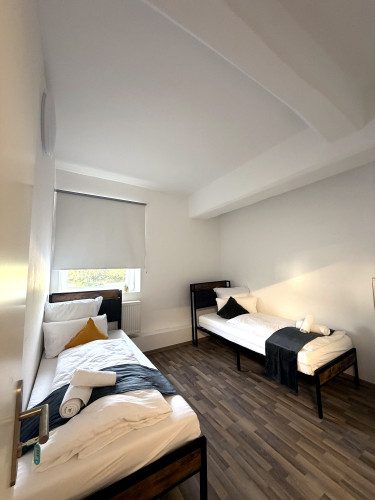 Furnished Twin Room with Private Bathroom in Ettlingen – Business & Long-Stay