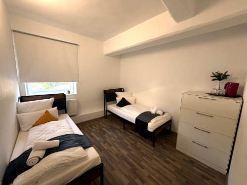 Furnished Twin Room with Private Bathroom in Ettlingen – Business & Long-Stay