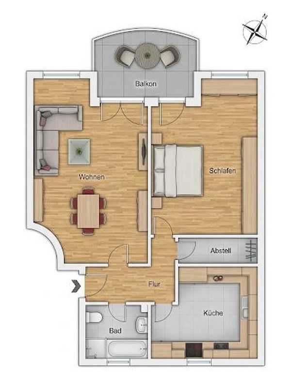 Stylish 2-Room Apartment With Balcony & Underground Parking – Central In Leonberg - 19