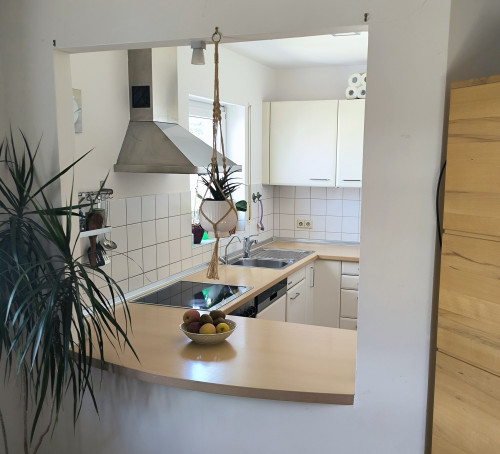 Exclusive furnished maisonette with home office in a green setting