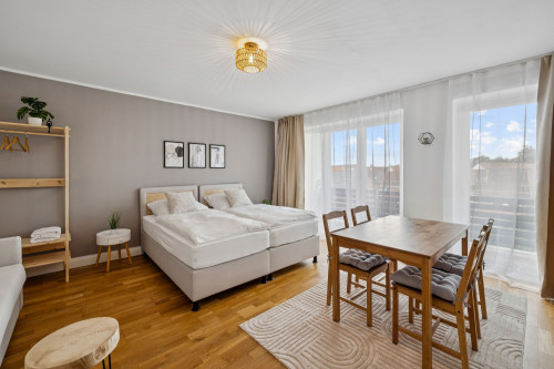 modern apartment with balcony