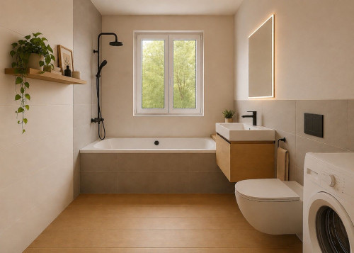 Modern furnished 2-room apartment in Dresden-Weißig