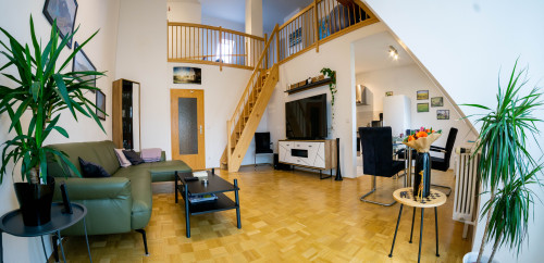 Furnished 2.5-room gallery apartment, top floor, balcony, underground parking, in Karlsfeld - Gallery - 12
