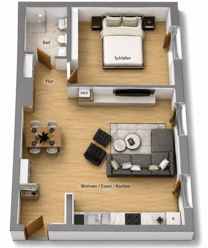 Fantastic & pretty studio with nice neighbours (Offenbach am Main) - Gallery - 2