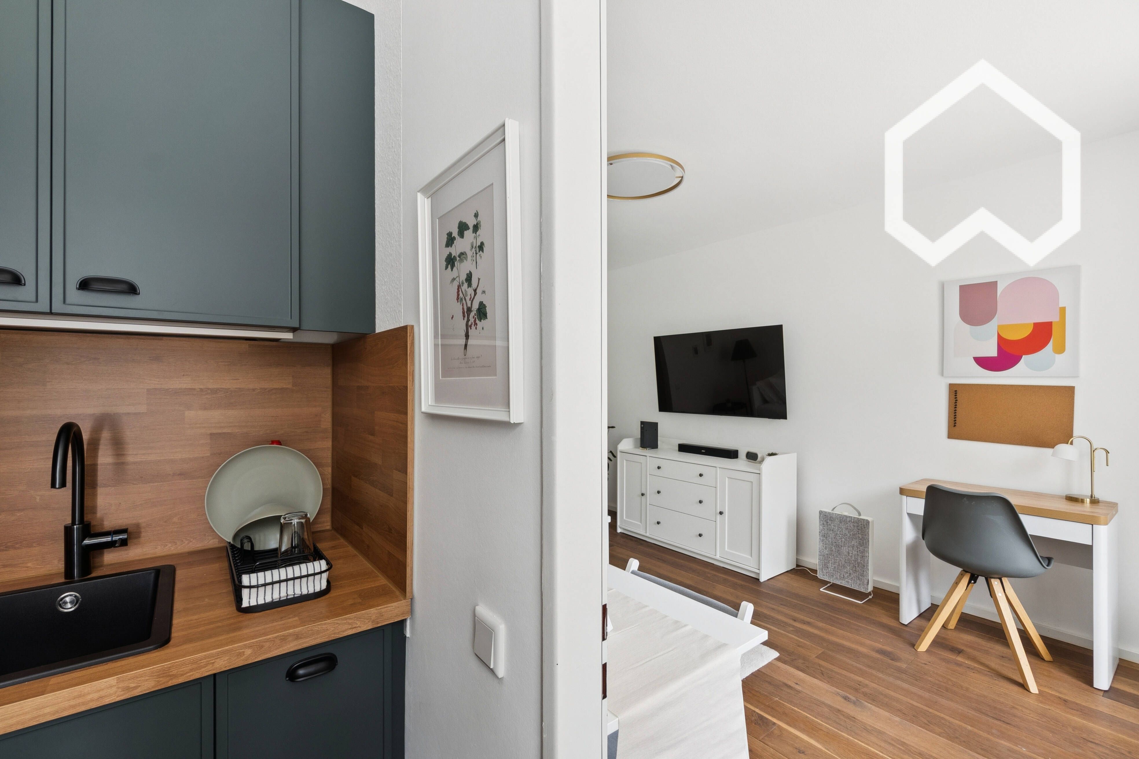 Modern & Bright Studio With Private Terrace In Düsseldorf-Flingern - 9