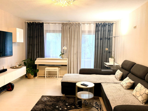 Stylish furnished 3-room apartment with terrace & underground parking in Bruchsal