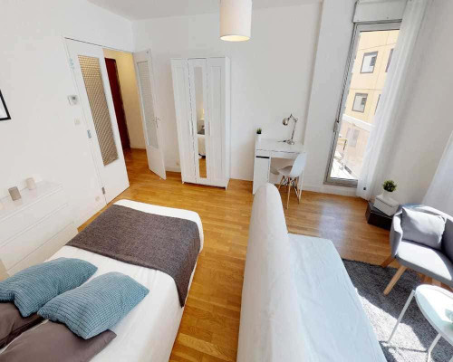 Chambre dans le rue Juliette Récamier